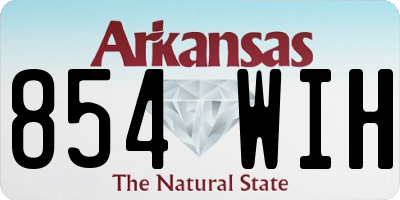 AR license plate 854WIH