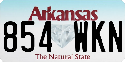 AR license plate 854WKN