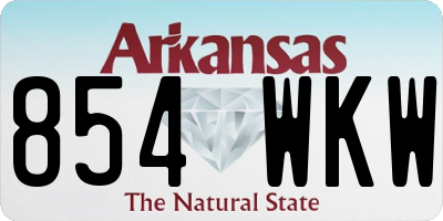 AR license plate 854WKW