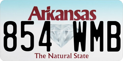 AR license plate 854WMB