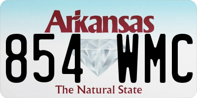AR license plate 854WMC