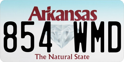 AR license plate 854WMD