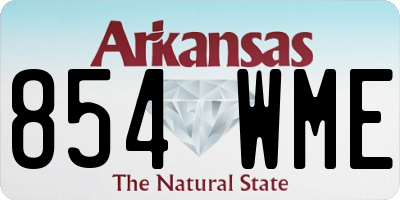 AR license plate 854WME