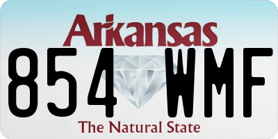AR license plate 854WMF