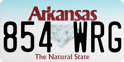 AR license plate 854WRG