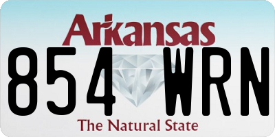 AR license plate 854WRN