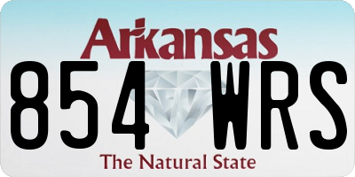AR license plate 854WRS