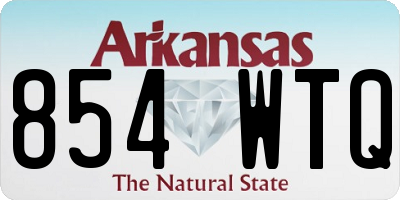 AR license plate 854WTQ