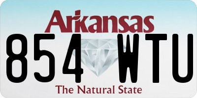 AR license plate 854WTU