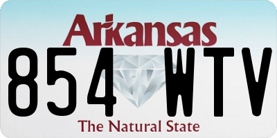 AR license plate 854WTV