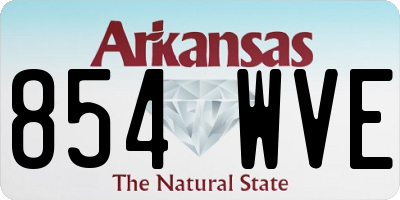 AR license plate 854WVE