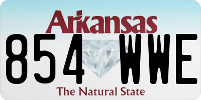 AR license plate 854WWE