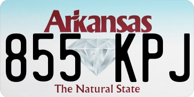 AR license plate 855KPJ