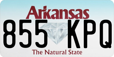 AR license plate 855KPQ