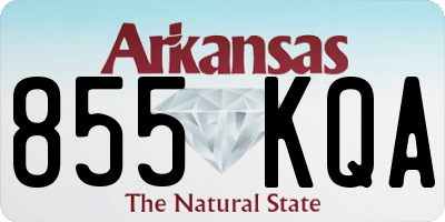 AR license plate 855KQA