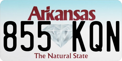 AR license plate 855KQN