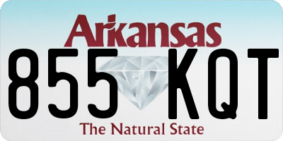 AR license plate 855KQT