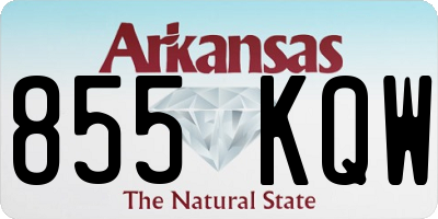 AR license plate 855KQW