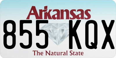 AR license plate 855KQX