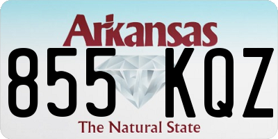 AR license plate 855KQZ