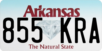 AR license plate 855KRA