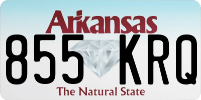 AR license plate 855KRQ