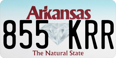 AR license plate 855KRR