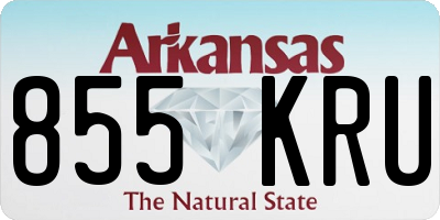 AR license plate 855KRU