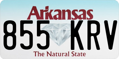 AR license plate 855KRV
