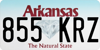 AR license plate 855KRZ