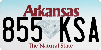 AR license plate 855KSA