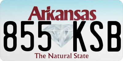 AR license plate 855KSB