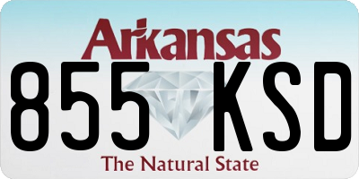 AR license plate 855KSD