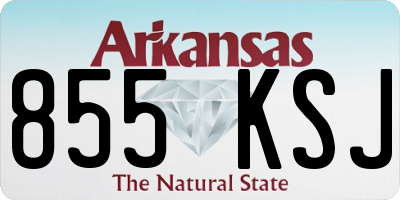AR license plate 855KSJ