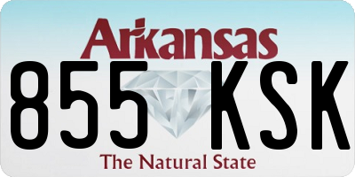 AR license plate 855KSK