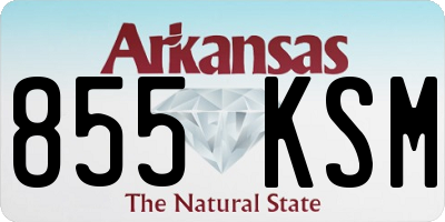 AR license plate 855KSM