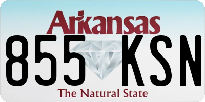 AR license plate 855KSN