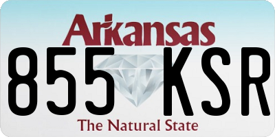 AR license plate 855KSR