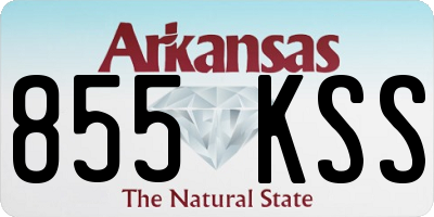 AR license plate 855KSS