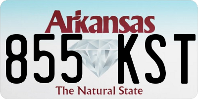 AR license plate 855KST