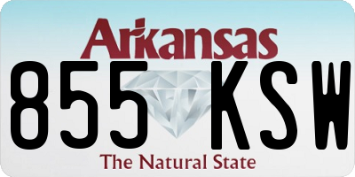 AR license plate 855KSW
