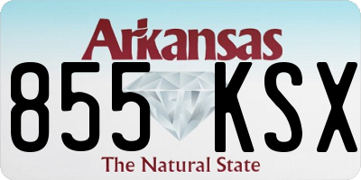 AR license plate 855KSX