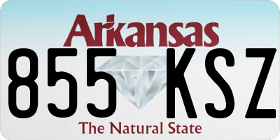 AR license plate 855KSZ