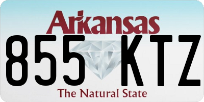 AR license plate 855KTZ