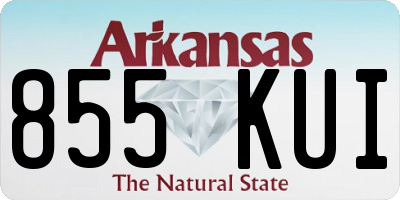AR license plate 855KUI