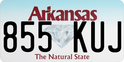 AR license plate 855KUJ