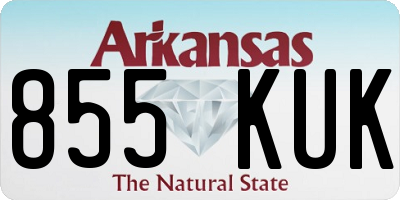 AR license plate 855KUK