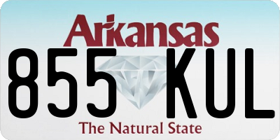 AR license plate 855KUL