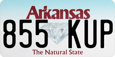 AR license plate 855KUP