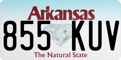 AR license plate 855KUV
